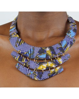 COLLIER PYRAMIDE WAX AFRICAIN 